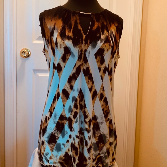 Ombré leopard print Sleeveless Size small - Picture 6 of 7